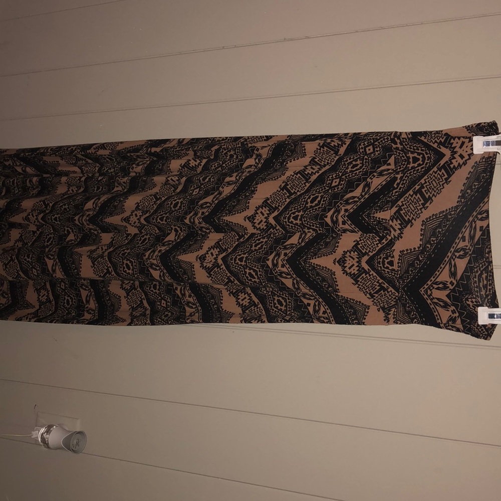 Tribal Print Maxi Skirt